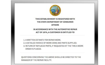 Car Repair Estimate Laws in State of California